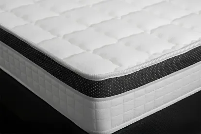 Ensemble Matelas Sommier 180x200 cm - Sommier Blanc (en kit) - Supérieur