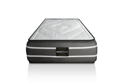 Ensemble Matelas Sommier 90x200 cm - Sommier Blanc (déjà monté) - Exclusive