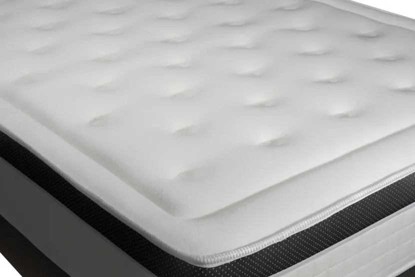 Ensemble Matelas Sommier 160x200 cm - Sommier Noir (en kit) - Privilège