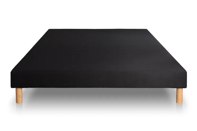Ensemble Matelas Sommier 140x190 cm - Sommier Noir (déjà monté) - Exclusive