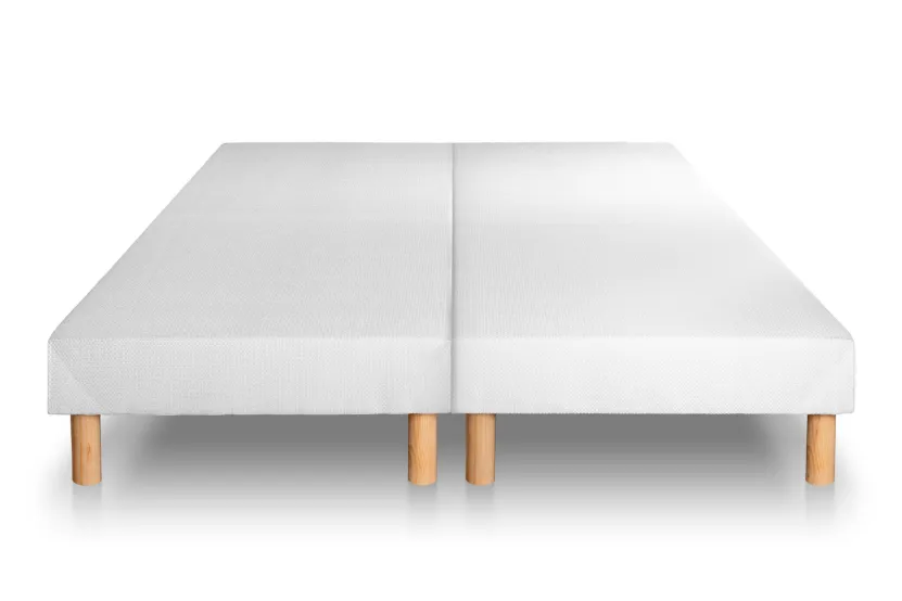Ensemble Matelas Sommier 180x200 cm - 2 Sommiers Blancs (déjà monté) - Supérieur