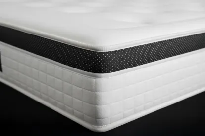 Ensemble Matelas Sommier 90x200 cm - Sommier Noir (en kit) - Privilège