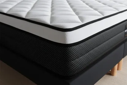 Ensemble Matelas Sommier 140x200 cm - Sommier Blanc (en kit) - Suite