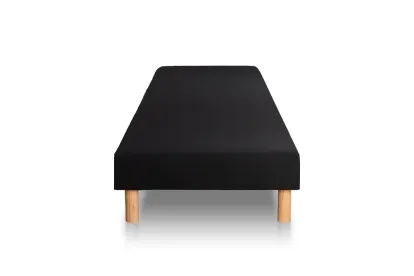 Ensemble Matelas Sommier 120x190 cm - Sommier Noir (déjà monté) - Exclusive