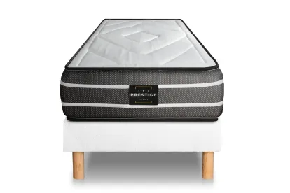 Ensemble Matelas Sommier 80x200 cm - Sommier Blanc (en kit) - Exclusive