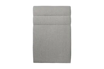 Tête de lit 90 cm Lignes - Tissu Bouclette Gris