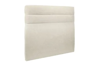 Tête de lit 180 cm Lignes - Tissu Toile Natté Beige Clair