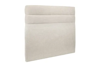 Tête de lit 180 cm Lignes - Tissu Toile Natté Beige Clair