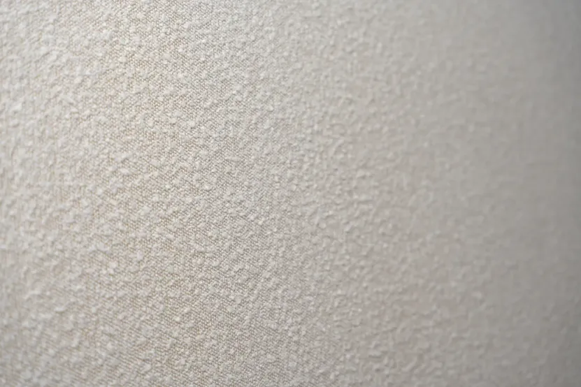 Tête de lit 150 cm Tapissée - Tissu Bouclette Beige Clair