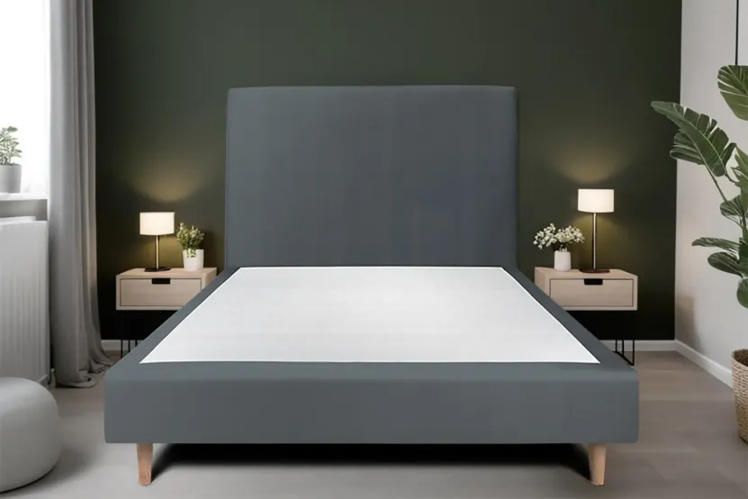 Tête de lit 180 cm Tapissée - Tissu Velours Gris Anthracite