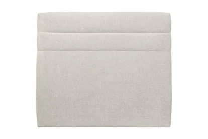 Tête de lit 180 cm Lignes - Tissu Toile Natté Beige Clair