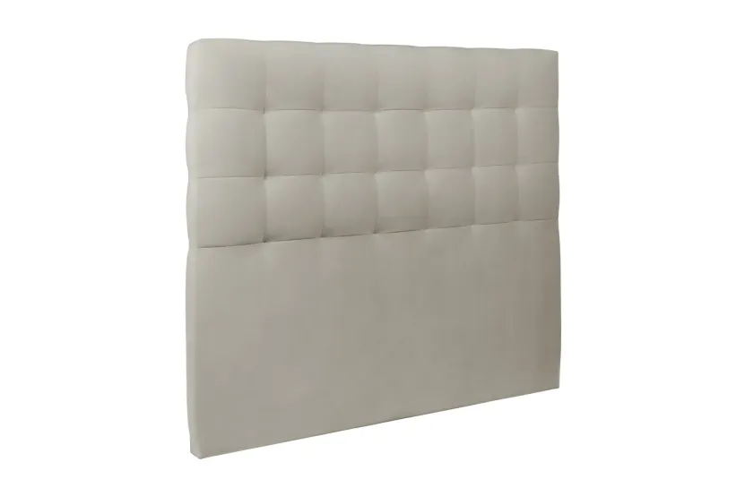 Tête de lit 180 cm Capitonnée - Tissu Velours Taupe
