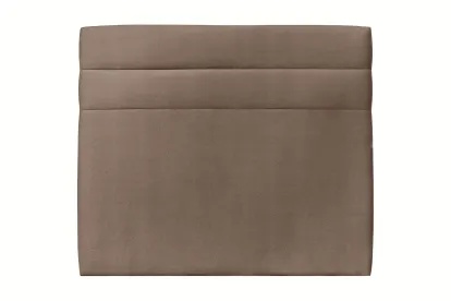 Tête de lit 180 cm Lignes - Tissu Velours Taupe