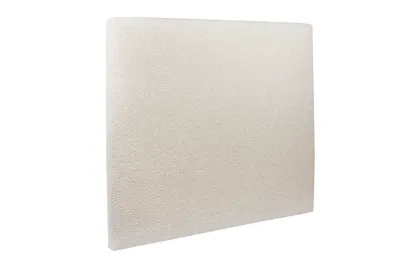 Tête de lit 200 cm Tapissée - Tissu Bouclette Beige Clair