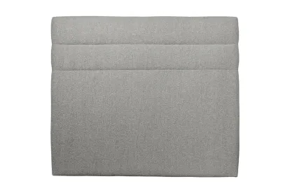Tête de lit 200 cm Lignes - Tissu Bouclette Gris