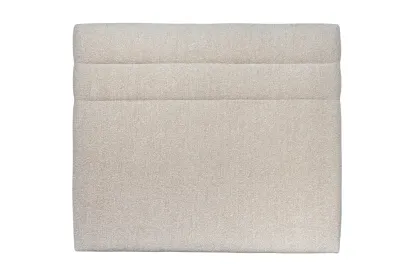Tête de lit 160 cm Lignes - Tissu Bouclette Beige Clair