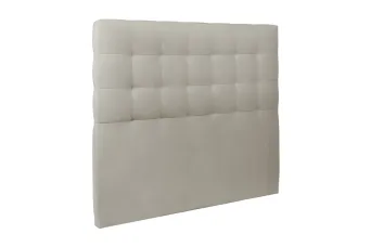 Tête de lit 150 cm Capitonnée - Tissu Velours Taupe