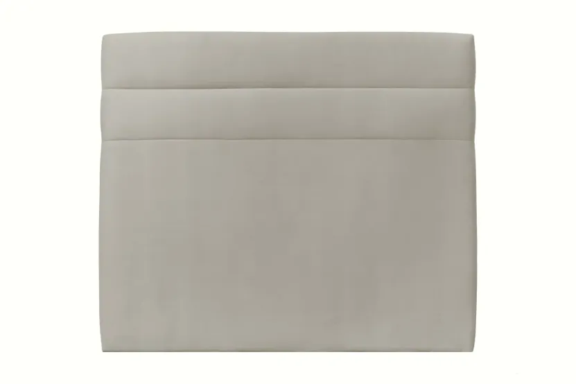 Tête de lit 200 cm Lignes - Tissu Velours Taupe