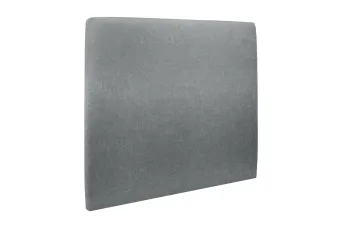 Tête de lit 135 cm Tapissée - Tissu Toile Natté Gris Anthracite