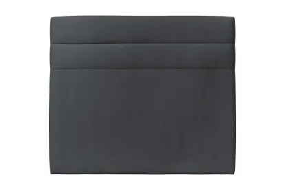 Tête de lit 200 cm Lignes - Tissu Velours Gris Anthracite
