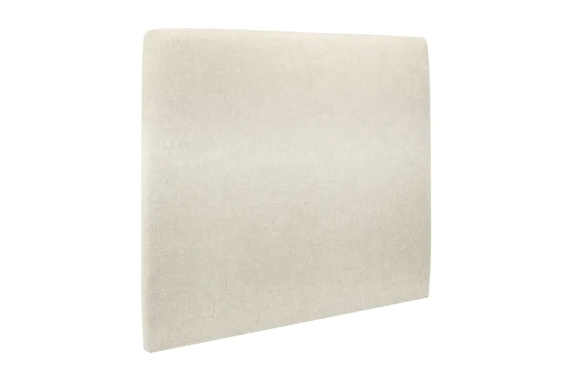 Tête de lit 200 cm Tapissée - Tissu Toile Natté Beige Clair