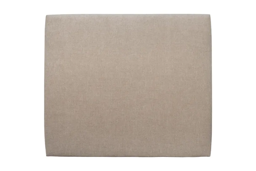 Tête de lit 160 cm Tapissée - Tissu Toile Natté Beige Brun