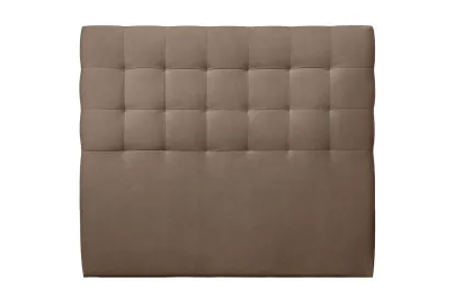 Tête de lit 160 cm Capitonnée - Tissu Velours Taupe