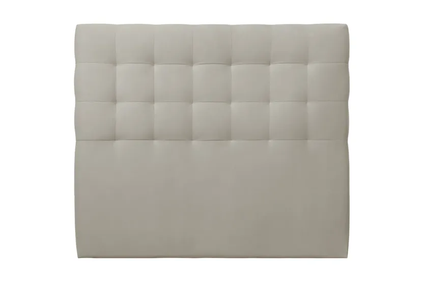 Tête de lit 160 cm Capitonnée - Tissu Velours Taupe