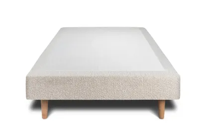 Sommier Tapissier 100x200 cm - H29 cm - Bouclette - Beige clair