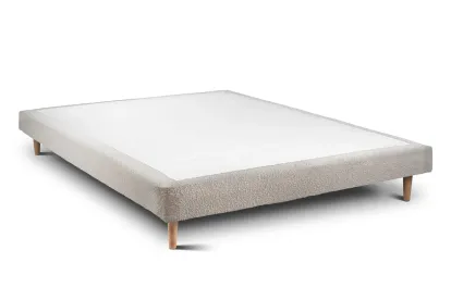 Sommier Tapissier 140x200 cm - H29 cm - Bouclette - Beige clair