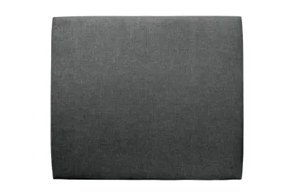 Tête de lit 200 cm Tapissée - Tissu Toile Natté Gris Anthracite