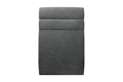 Tête de lit 90 cm Lignes - Tissu Toile Natté Gris Anthracite