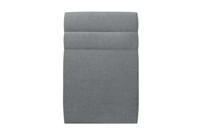 Tête de lit 90 cm Lignes - Tissu Toile Natté Gris Anthracite