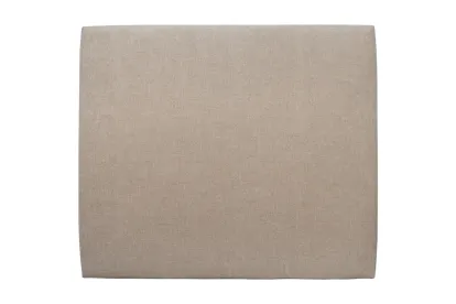Tête de lit 135 cm Tapissée - Tissu Toile Natté Beige Brun