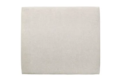 Tête de lit 140 cm Tapissée - Tissu Toile Natté Beige Clair