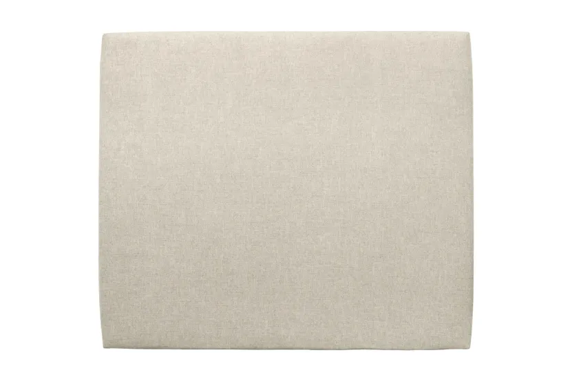 Tête de lit 140 cm Tapissée - Tissu Toile Natté Beige Clair