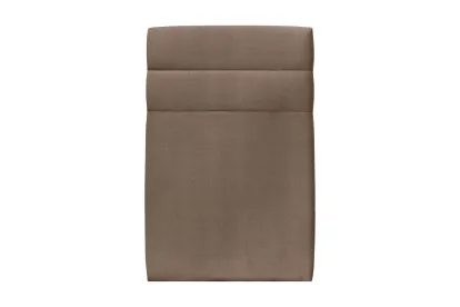 Tête de lit 90 cm Lignes - Tissu Velours Taupe