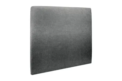 Tête de lit 200 cm Tapissée - Tissu Toile Natté Gris Anthracite