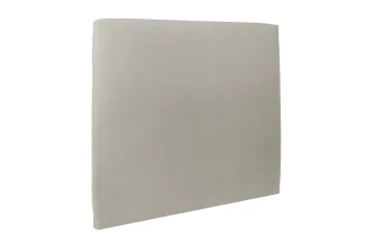 Tête de lit 135 cm Tapissée - Tissu Velours Taupe