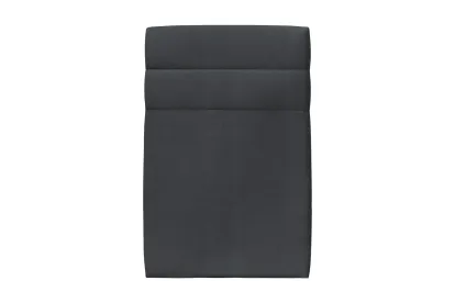 Tête de lit 90 cm Lignes - Tissu Velours Gris Anthracite