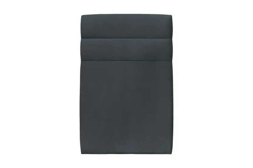 Tête de lit 90 cm Lignes - Tissu Velours Gris Anthracite